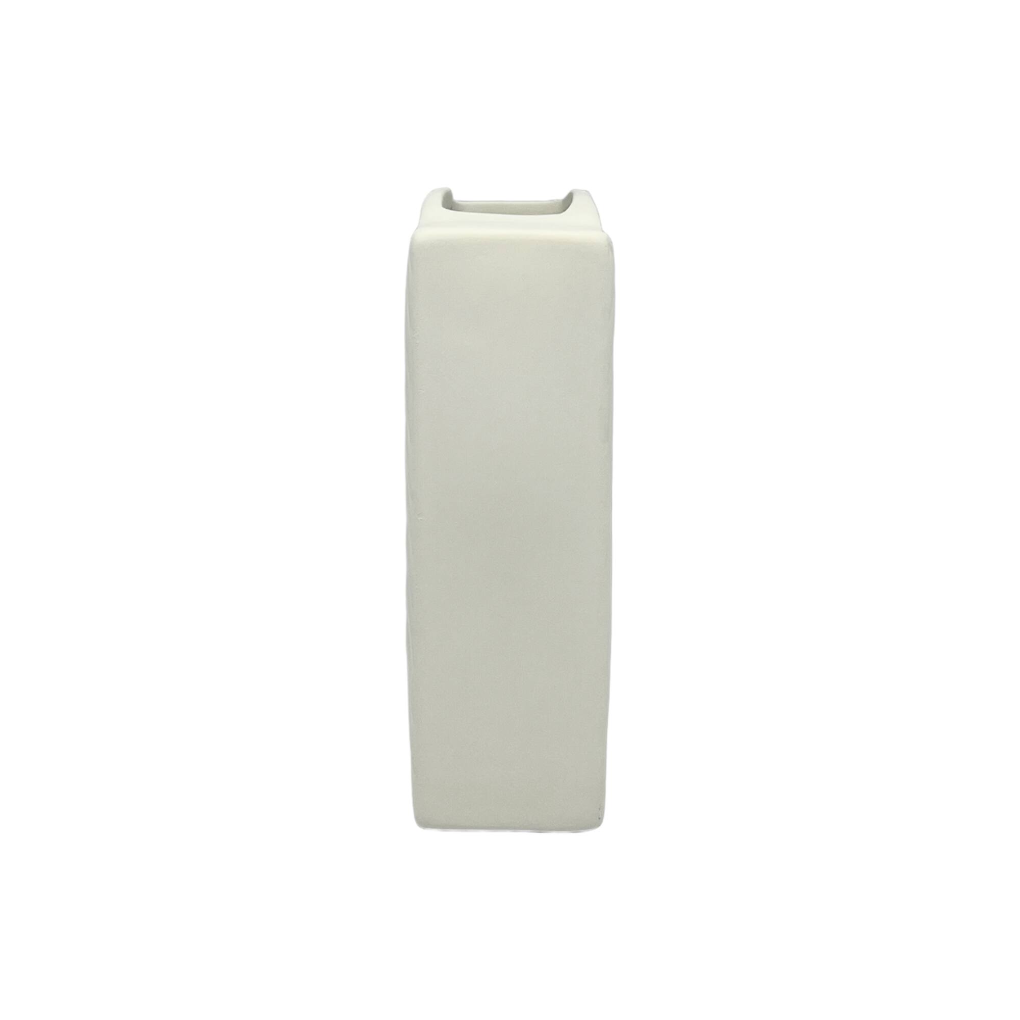Jonathan Adler x Michaels 6.75" Linear Slant DIY Square Ceramic Vase
